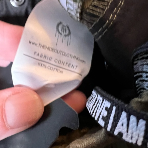 The Hideout Clothing Company unisex cargo jogger pants army green Size M & L - Picture 5 of 9